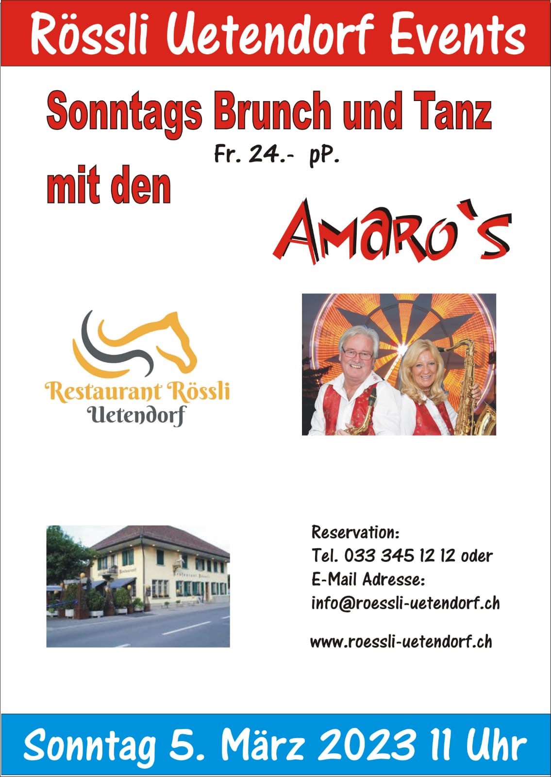 Amaros Flyer März