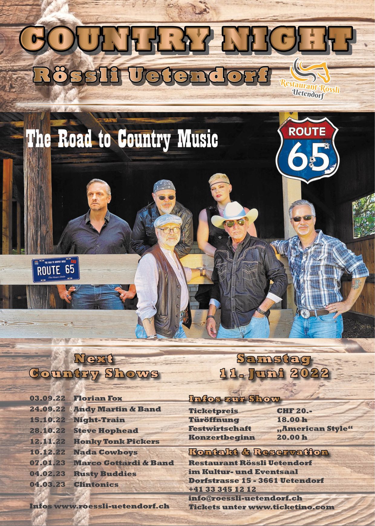 Country Night Flyer Nashville Rebels 22.04.2022